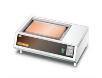 试验用垫金属板加热